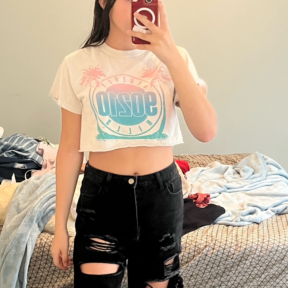 90210 crop top